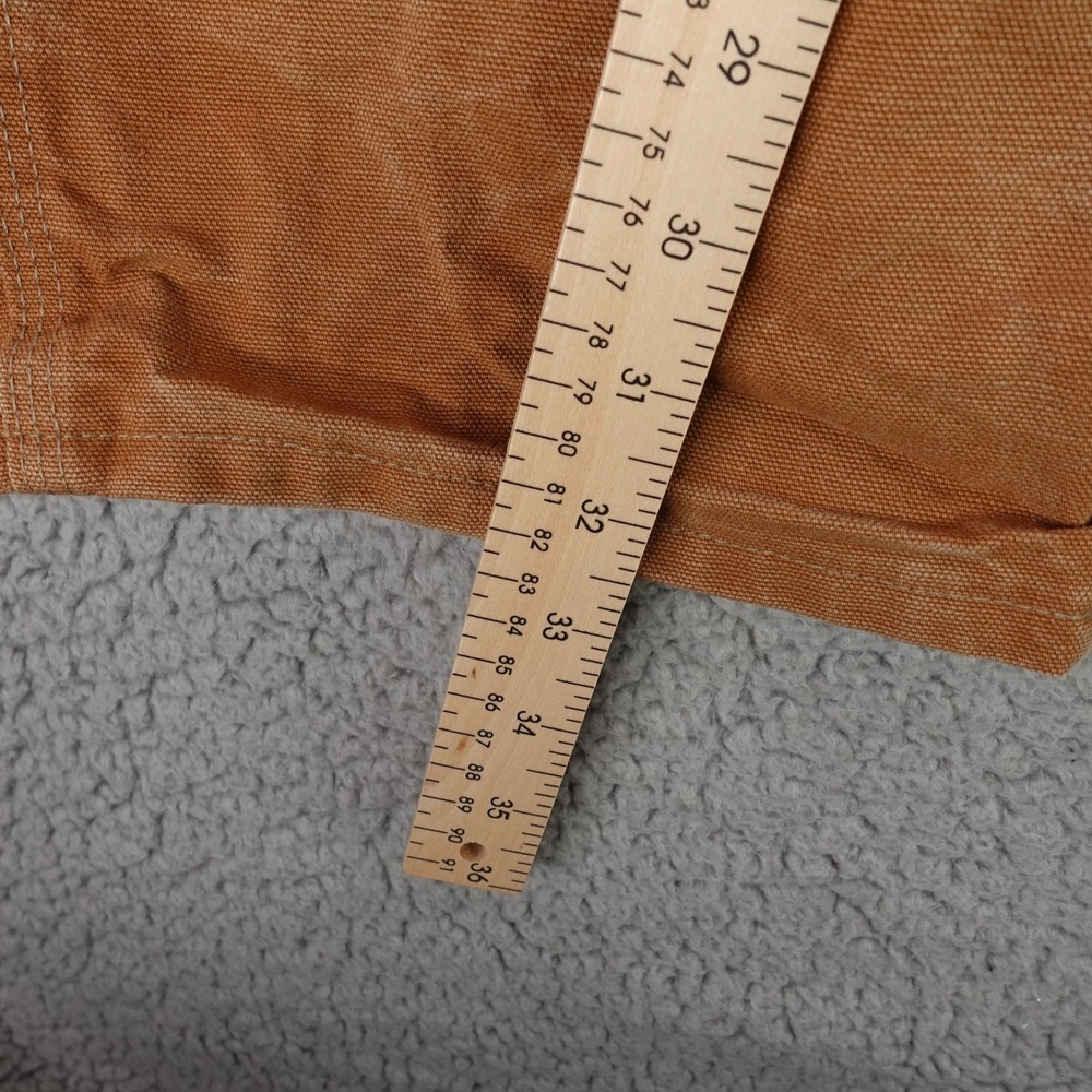 Carhartt B01-BRN Mens 33x34 Double Front Duck Canvas Logger Work Pants Brown USA - Picture 4 of 10
